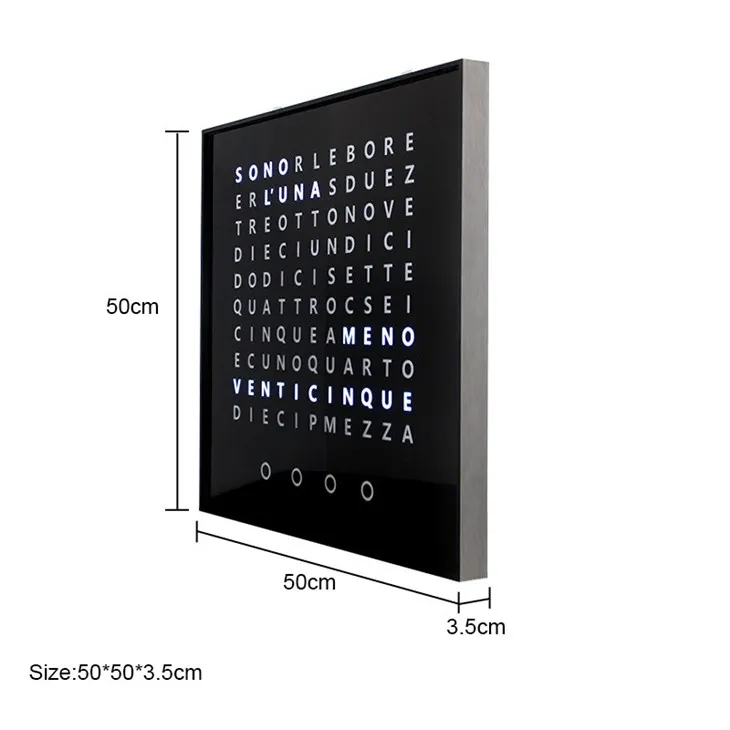 Large Italian LED Word Clock Price
